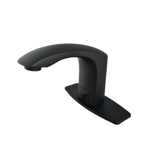 Black Finish Waterfall Sensor Basin Sink Tap Bathroom Touchless Tap Cold Water