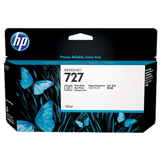 HP 727 Bright Black Standard Capacity Ink Cartridge 130ml - B3P23A