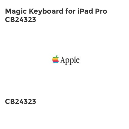 Apple Magic Keyboard for iPad Pro CB24323