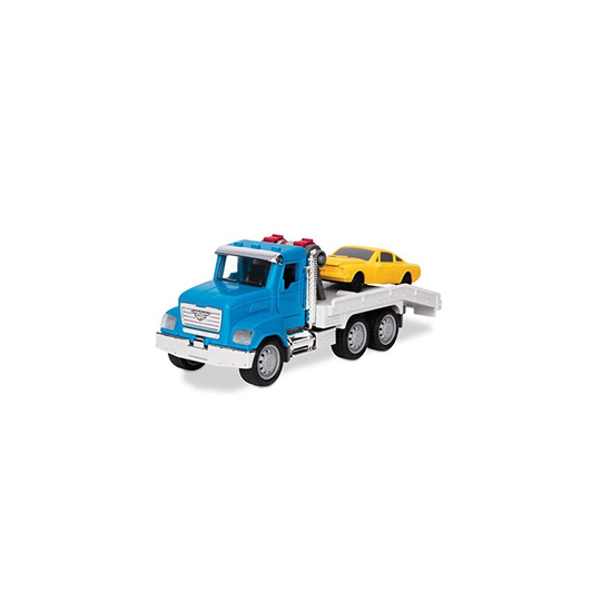 DRIVEN by Battat - Micro Tow Truck - Toy Tow Truck with Toy Car for Kids Aged 4 Years and Up (2pc)