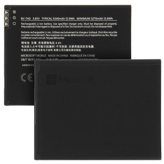 Battery for Microsoft Lumia 950 XL Microsoft BV-T4D 3340mAh Replacement Battery