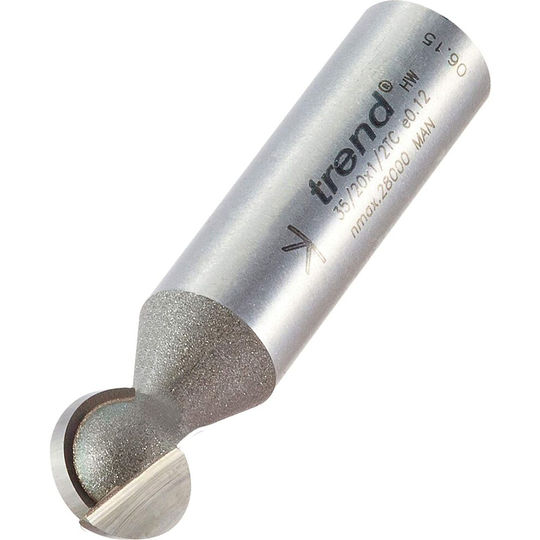 Trend 35/20X1/2TC Ball Groover Cutter, Silver