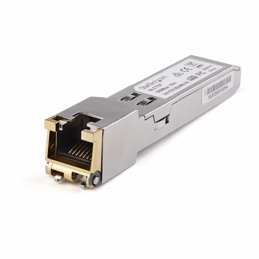 StarTech.com Juniper SFP-1GE-FE-E-T Compatible SFP Transceiver Module - 10/100/1