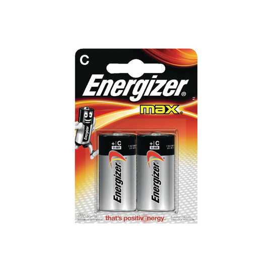Energizer E92 C Max Batteries Pack of 2 129500