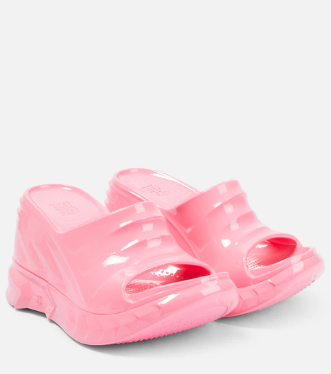 Marshmallow wedge sandals
