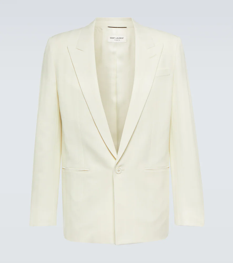 Striped wool jacket