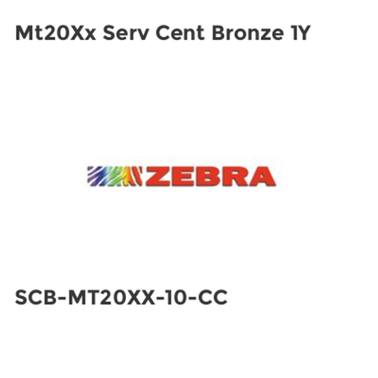 Zebra Mt20Xx Serv Cent Bronze 1Y- you get 2