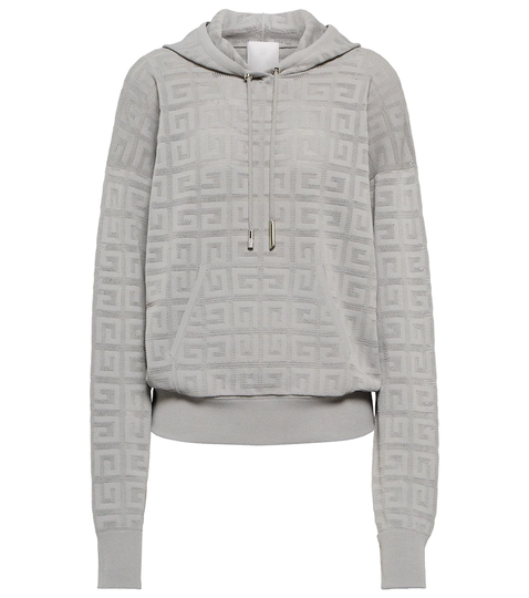 Logo mesh hoodie