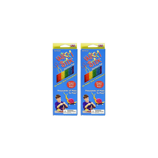 Brainbox Wikki Stix Rainbow Pack Games 2PACK