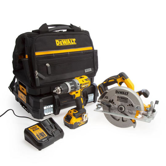 DeWalt 18V XR DCD796 Combi Drill & DCS570 Circular Saw (2 x 5.0AH Batteries)