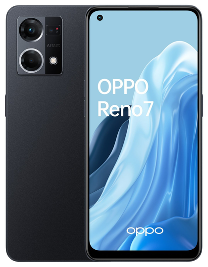 SIM Free OPPO Reno 7 128GB Mobile Phone - Black