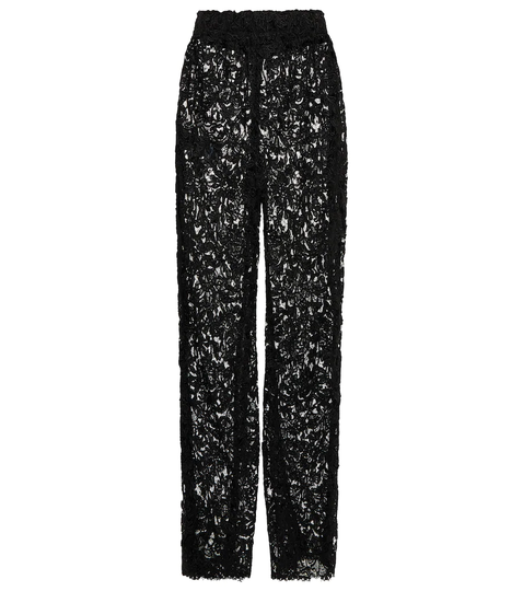 Guipure lace pants
