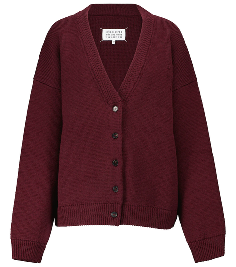 Oversized wool cardigan