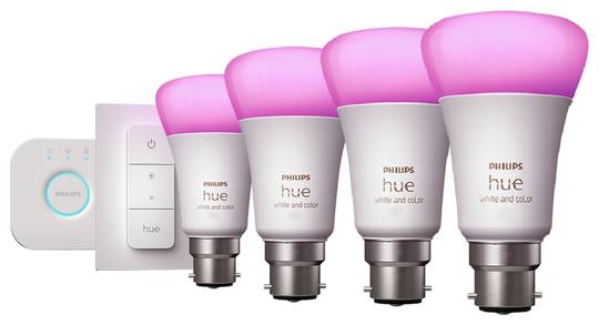 Philips Hue B22 Colour Bulb Bluetooth Mini Kit