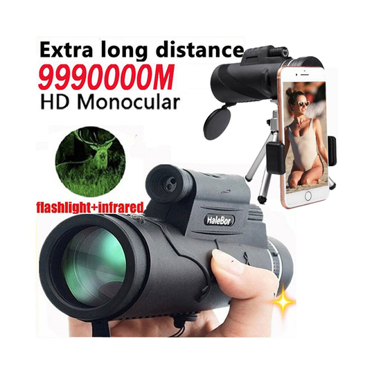 New Military High Power 40X60 HD Monocular Telescope Shimmer Lll Night Vision Outdoor Hiking Portable Telescope 9990000M