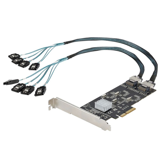 Startech 8 Port Sata Pcie Card - Pcie X4 CC77932- you get 2