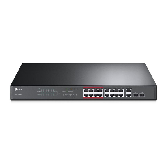 TP Link 16 Port Ethernet and 2 Port PoE Switch