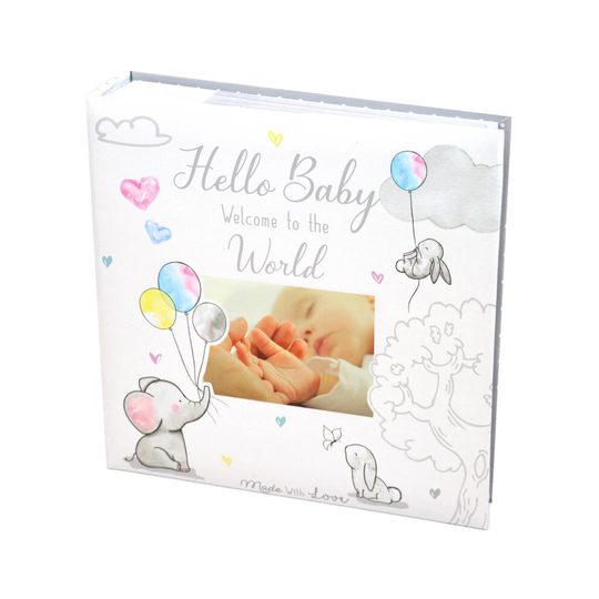 Baby First Photo Album 4x6'' 252 Photos Memo White Unisex Birthday Christening