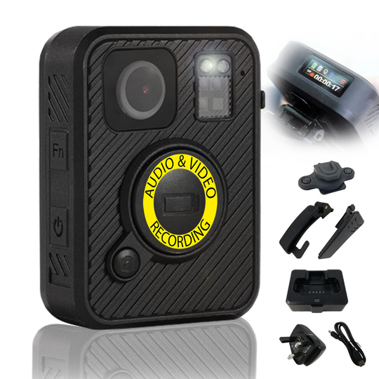 Recall Eclipse Body Camera with Klickfast Stud Security Guard Bodyworn Personal Protection High Definition BodyCam For...