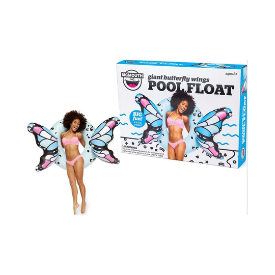 BigMouth Inflatable Giant Blue Butterfly Wings Pool Float Beach Holiday Swimming Lounger Water Beach