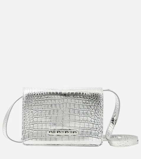 Four Ring metallic shoulder bag