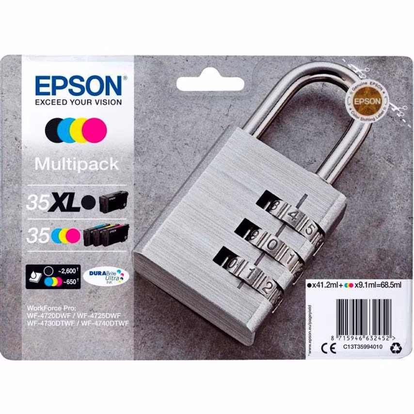 Epson T3599 35 Multipk XL black CMY Std