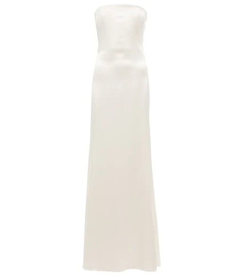 Bridal silk satin gown