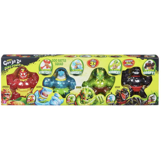 Heroes of Goo Jit Zu Dino Power- 4 Pack