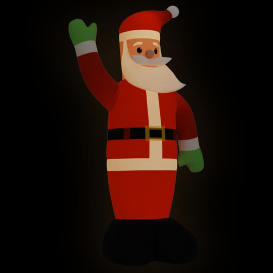 vidaXL Inflatable Santa Claus with LEDs 620 cm Christmas Santa Xmas Decoration