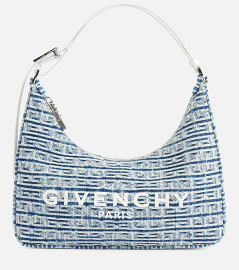 Moon Cut Out Small denim shoulder bag