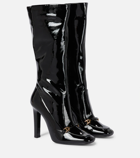 Camden patent leather boots