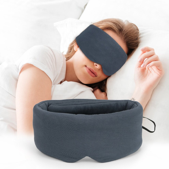 Adjustable Soft Blackout Eye Mask for Travel/Sleeping/Nightshift/Naps
