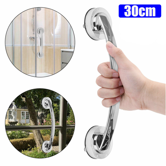 Shower Safety Handle, Strong Suction Cup Support Hand Rail Grab 30cm