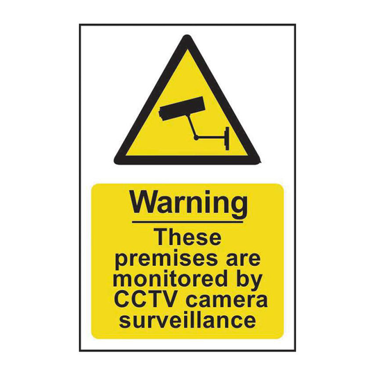 Spectrum Industrial Warning These Premises Are Monitored by CCTV Camera Surveill