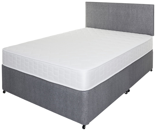 Argos Home Elmdon Memory Kingsize Divan - Grey