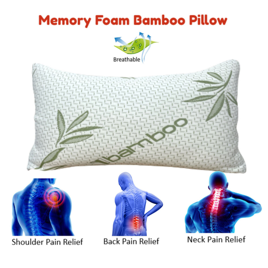 Memory Foam Orthopedic Luxury Bamboo Pillow