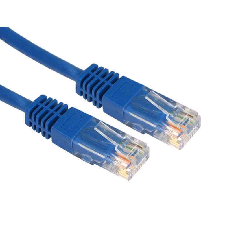 Cables Direct 5 Cables 2M 5E UTP PVC INJ MDD Cable-blue 0