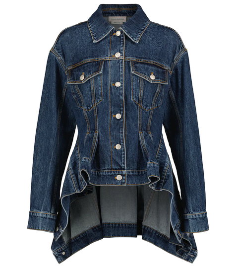 Peplum denim jacket