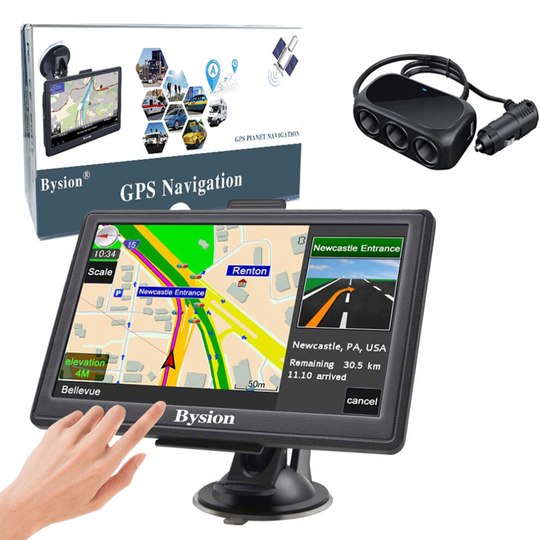 Capacitive screen 7 Inch Car Sat Nav Start Satellite Navigator HGV GPS with Lifetime Map Updates for UK lreland