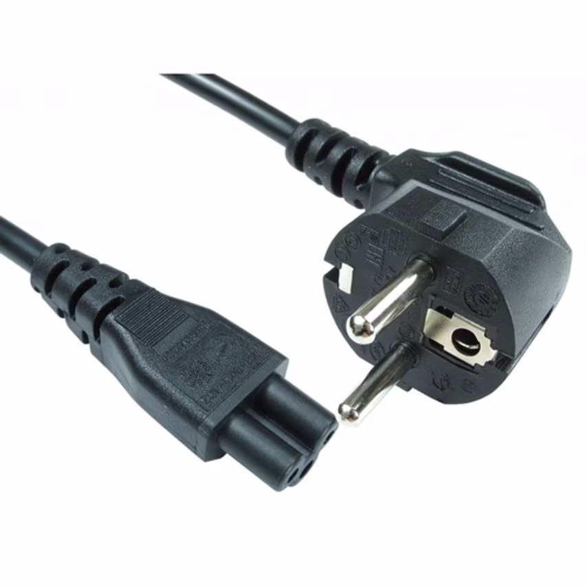 Cables Direct Cables 2M Euro C5 F Clov Le Black POW Cab