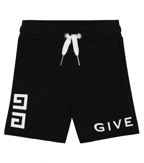 Baby logo cotton-blend shorts
