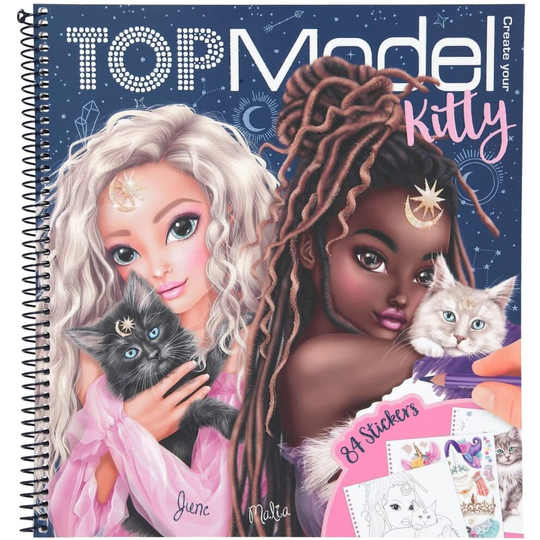 TOPModel Kitty Colouring Book - Moonlight