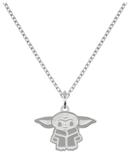 Disney Star Wars Kid's Sterling Silver Baby Yoda Pendant