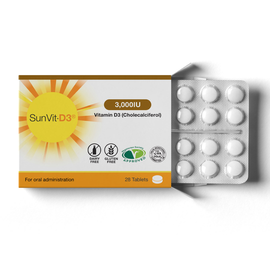 Vitamin D3 3000IU 28 Tablet Pack - Daily Immune and Bone Support