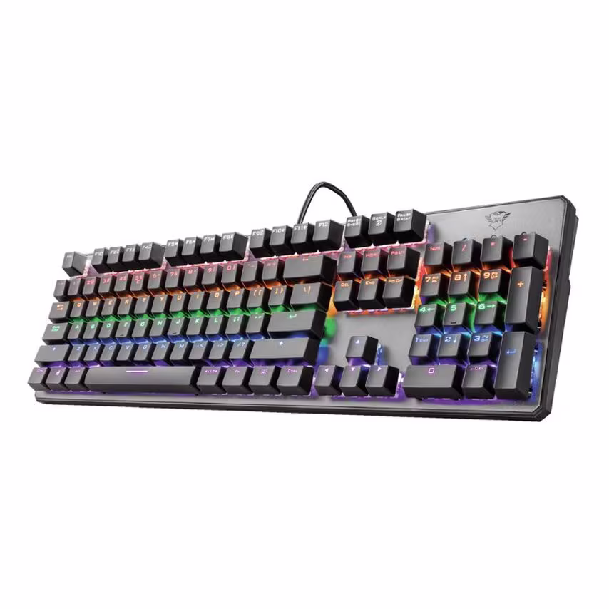 Trust GXT 865 Asta Mechanical USB 2.0 104 Keys QWERTY UK International Keyboard