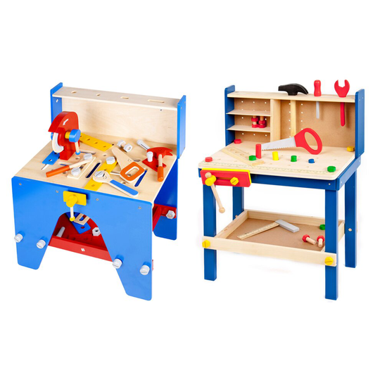 (Tool Bench With Saw & Tools) Kids Work Tool Bench Kitchen Set Toys Cooking Chef