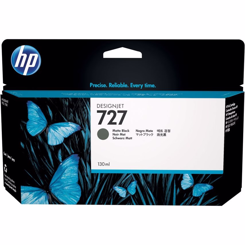 HP 727 Matte Black Standard Capacity Ink Cartridge 130ml - B3P22A