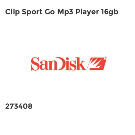 Sandisk Clip Sport Go Mp3 Player 16gb