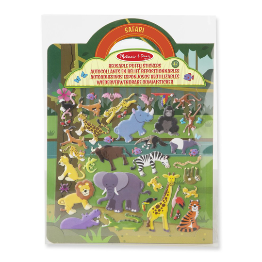 Melissa & Doug 19106 Puffy Sticker Play Set Safari Toy