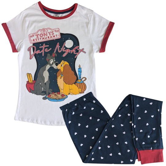 (16-18) Women's Lady and the Tramp Pyjamas - Size 8-22